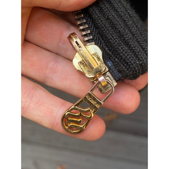 Vtg Rocawear Reversible Hooded Puffer Jacket Coat Black Red Sz M Broken Zip - Picture 10 of 12